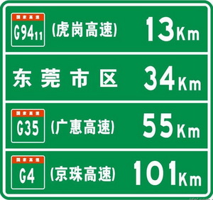 高速公路标志牌